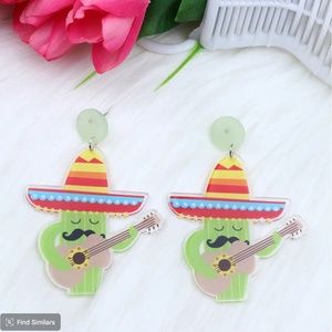 Singing Saguaro Cactus Earrings